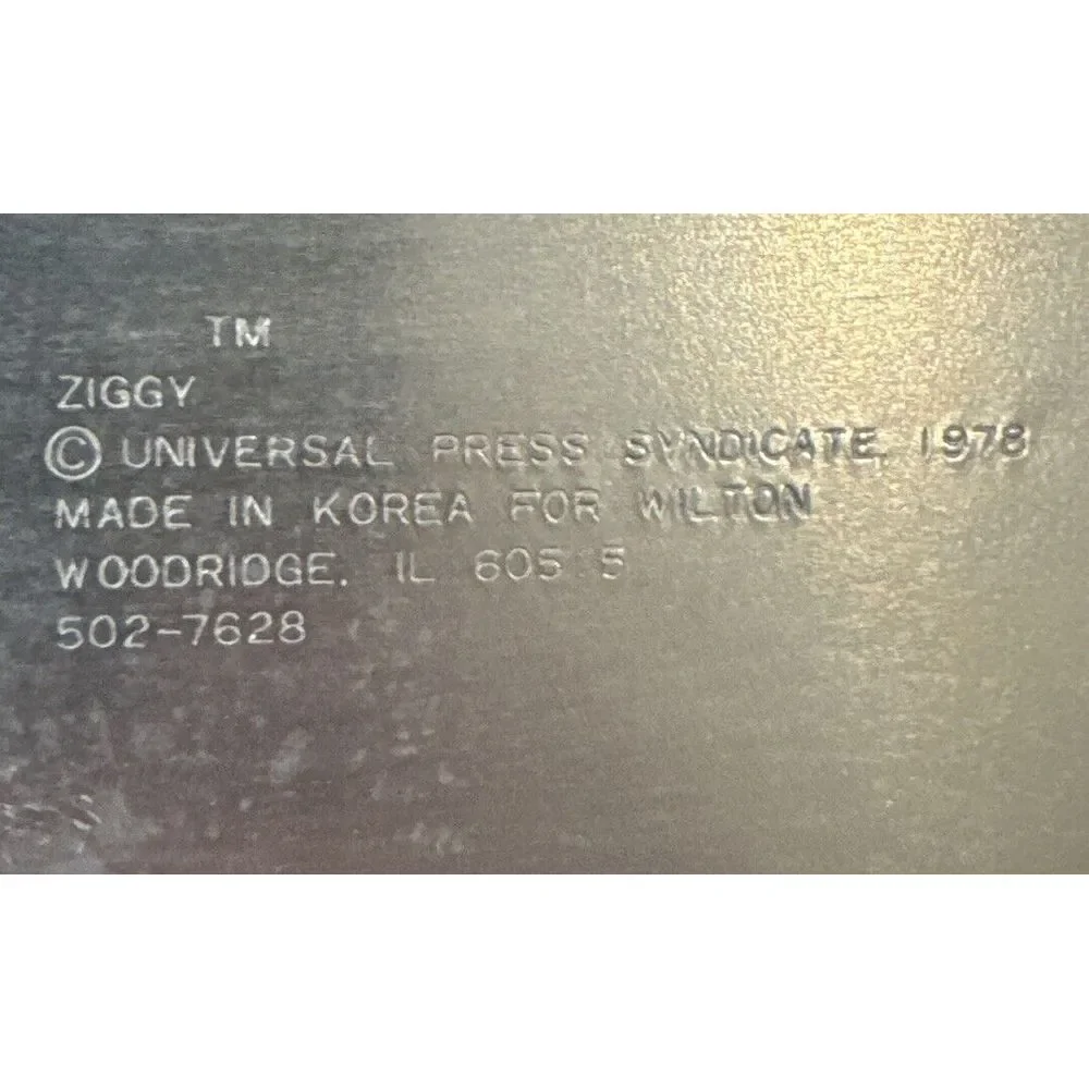 Ziggy‎ Character Vintage 1978 Wilton Aluminum Cake Pan/Mold #502-7628